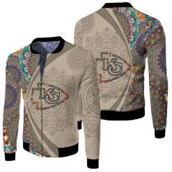 Kansas City Chiefs Logo Mandala Art Style For Fan 3d Printed Hawaii Shirt 3d Jersey Fleece Bomber Jacket