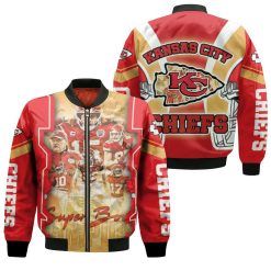 Kansas City Chiefs Logo Super Bowl Champions 2021 Afc West Division Bomber Jacket