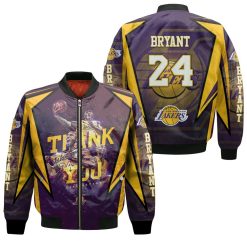Kobe Bryant 24 Los Angeles Lakers Western Conference Thank You Bomber Jacket
