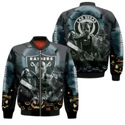 Las Vegas Raiders Halloween Horror 3d T Shirt Hoodie Jersey Bomber Jacket