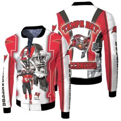 Lavonte David #54 Tampa Bay Buccaneers Nfc South Division Champions Super Bowl 2021 Fleece Bomber Jacket