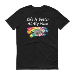 Life Is Better At My Pace Sloth Rainbow Tie Dye T-Shirt
