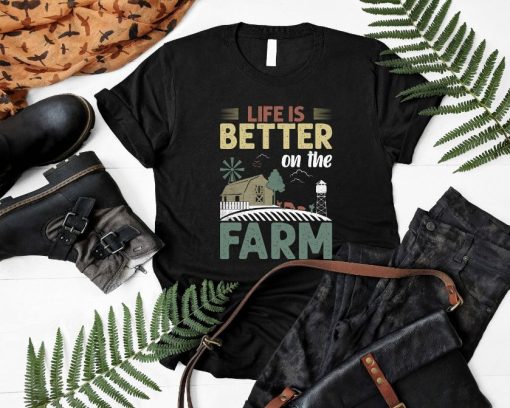 Life Is Better On The Farm Summer Camp Shirt