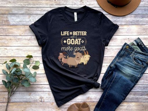 Life Is Better With Goat And More Goats Short-Sleeve Unisex T-Shirt