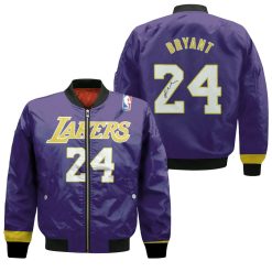 Los Angeles Lakers 24 Kobe Bryant Signature 3d T Shirt Hoodie Sweater Bomber Jacket