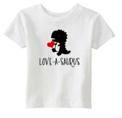 Love A Saurus Valentines Day Unisex T-Shirt