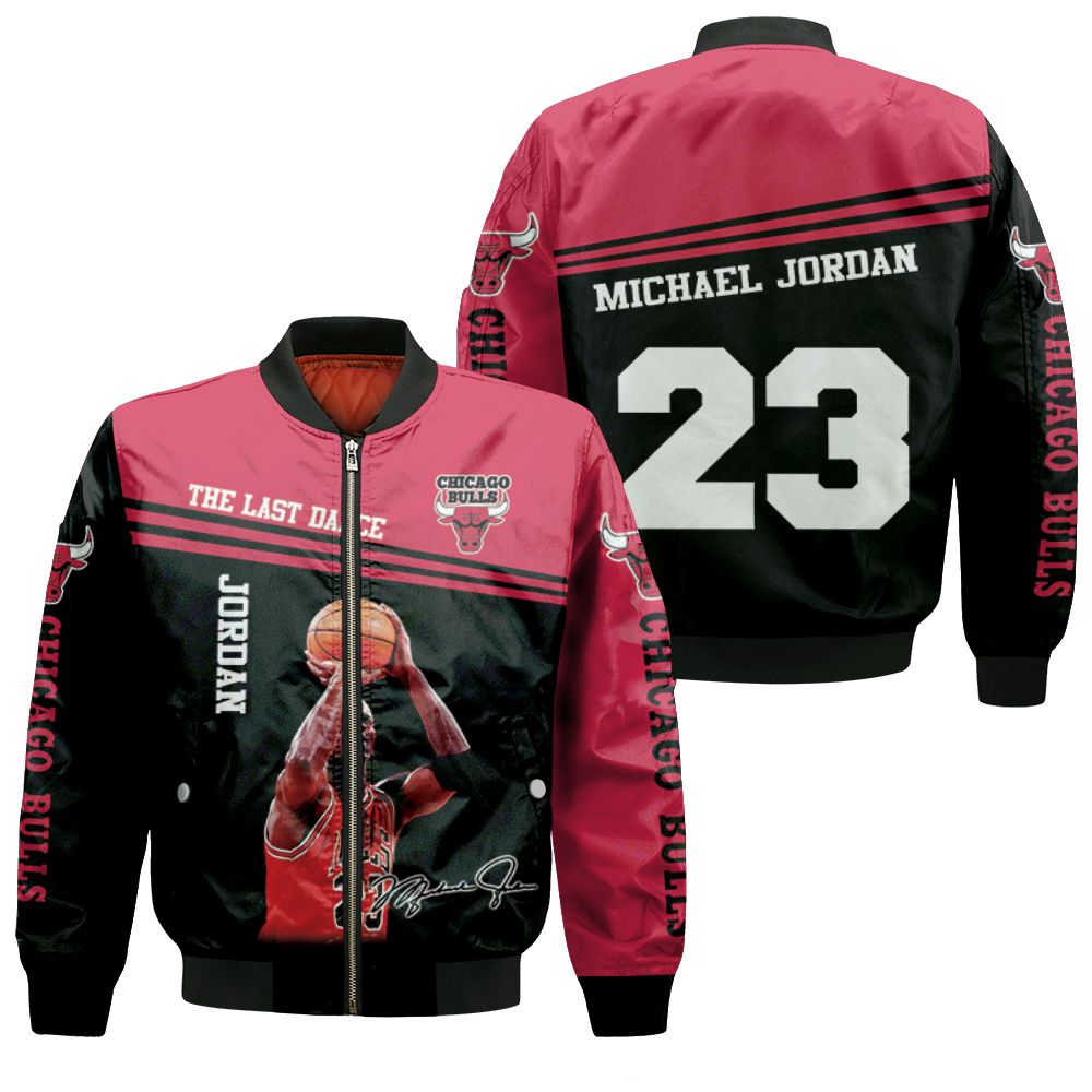 Michael Jordan The Last Dance Chicago Bulls Signed For Fan T-Shirt 3d Bomber Jacket