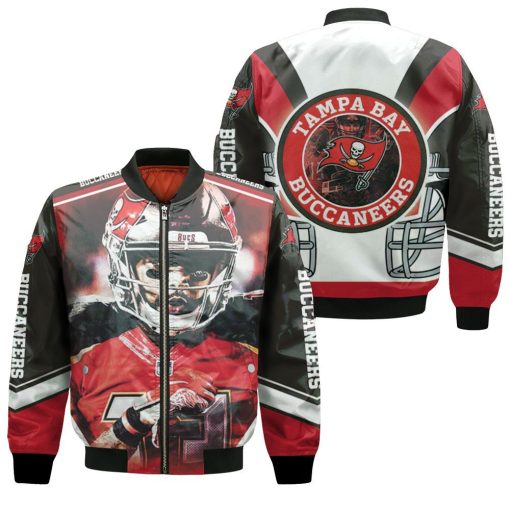 Mike Evans #13 Tampa Bay Buccaneers Nfc South Division Champions Super Bowl 2021 Bomber Jacket