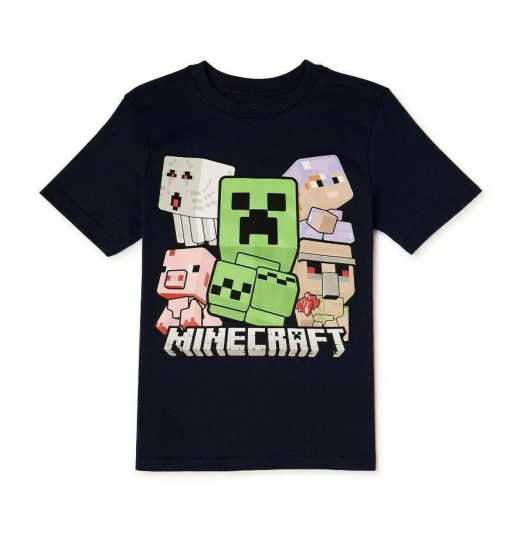 Minecraft Bobble Boys Short Sleeve T-Shirt