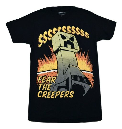 Minecraft Fear The Creepers Tee Shirt