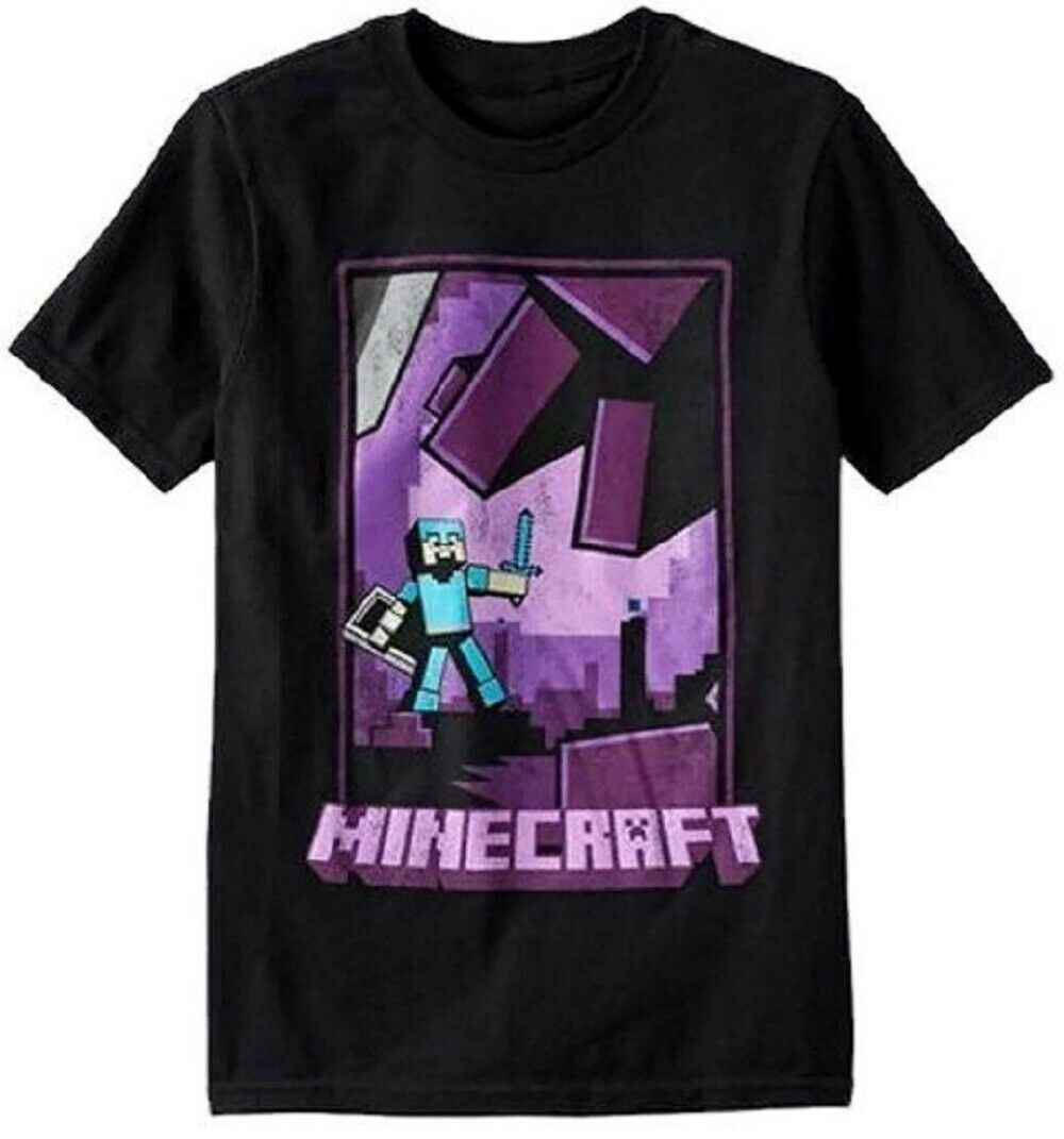 Minecraft Large Purple Building T-Shirt