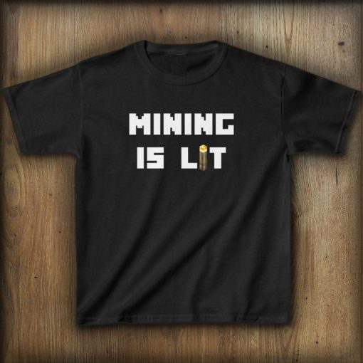 Minecraft Merch Fan Mining Is Lit Unisex T-Shirt
