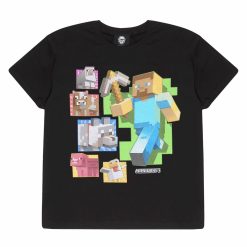 Minecraft Steve And Animals T-Shirt