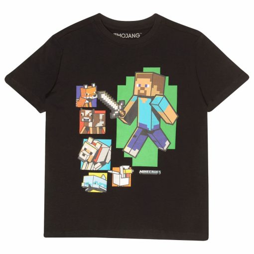 Minecraft Steve And Friends T-Shirt