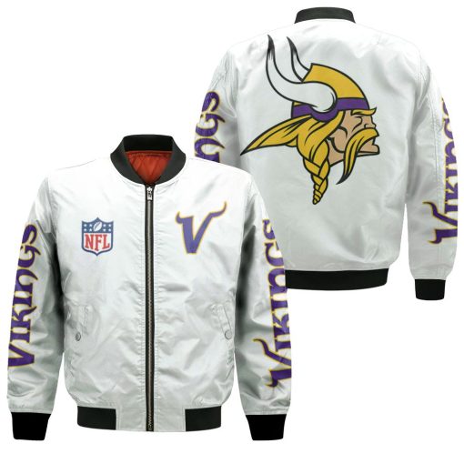 Minnesota Vikings Nfl Bomber Jacket 3d T Shirt Hoodie Sweater Bomber Jacket
