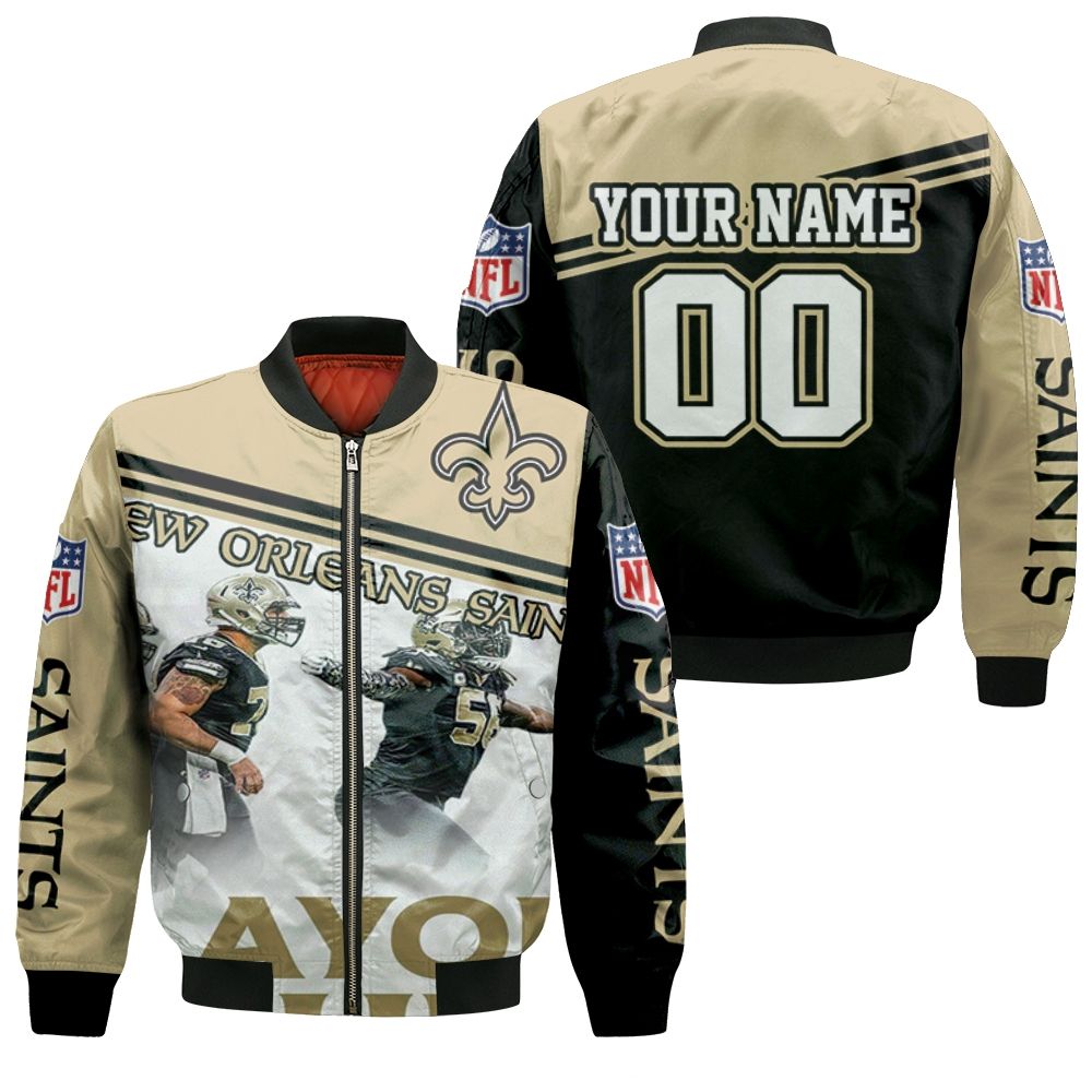 New Orleans Saints 2020 Nfl Season Playoff Bound Champions Great Players Legendary Personalized Bomber Jacket