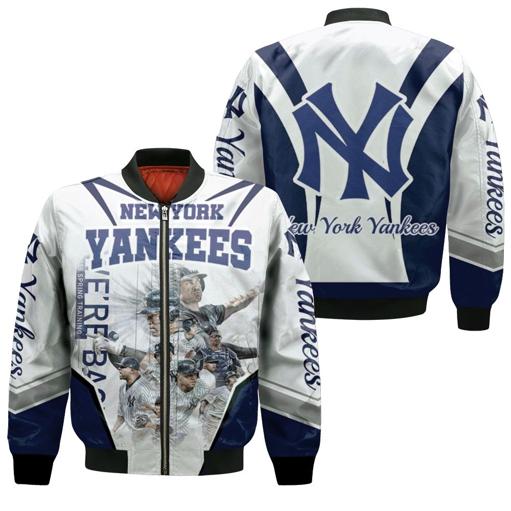 New York Yankees We Are Back 2018 Spring Training For Fan Bomber Jacket