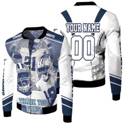 Nfc East Division Champions Dallas Cowboys Super Bowl 2021 Thank You Fans Personalized Fleece Bomber Jacket