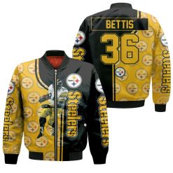 Nfl Jerome Bettis Pittsburgh Steelers Player No 36 Jersey Bomber Jacket