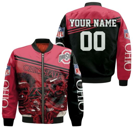 Ohio State Buckeyes Garret Wilson No. 5 Ncaa Champions Personalized Bomber Jacket