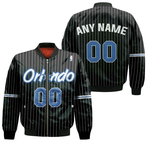 Orlando Magic Nba Basketball Team Logo Hardwood Classics Swingman Black 2019 3d Designed Allover Custom Gift For Orlando Fans Bomber Jacket