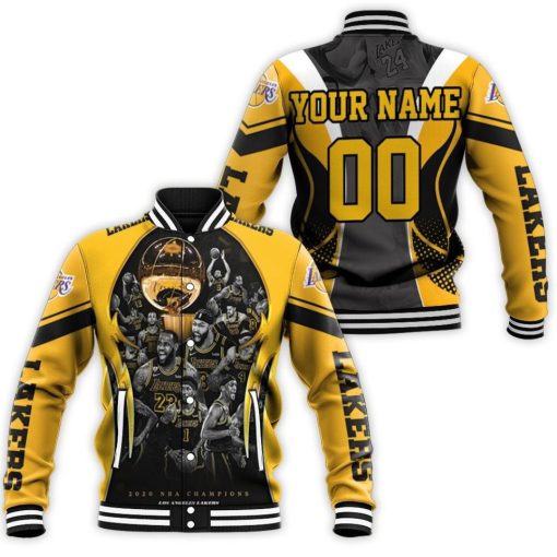 Player Los Angeles Lakers Western Conference Personalized Baseball Jacket