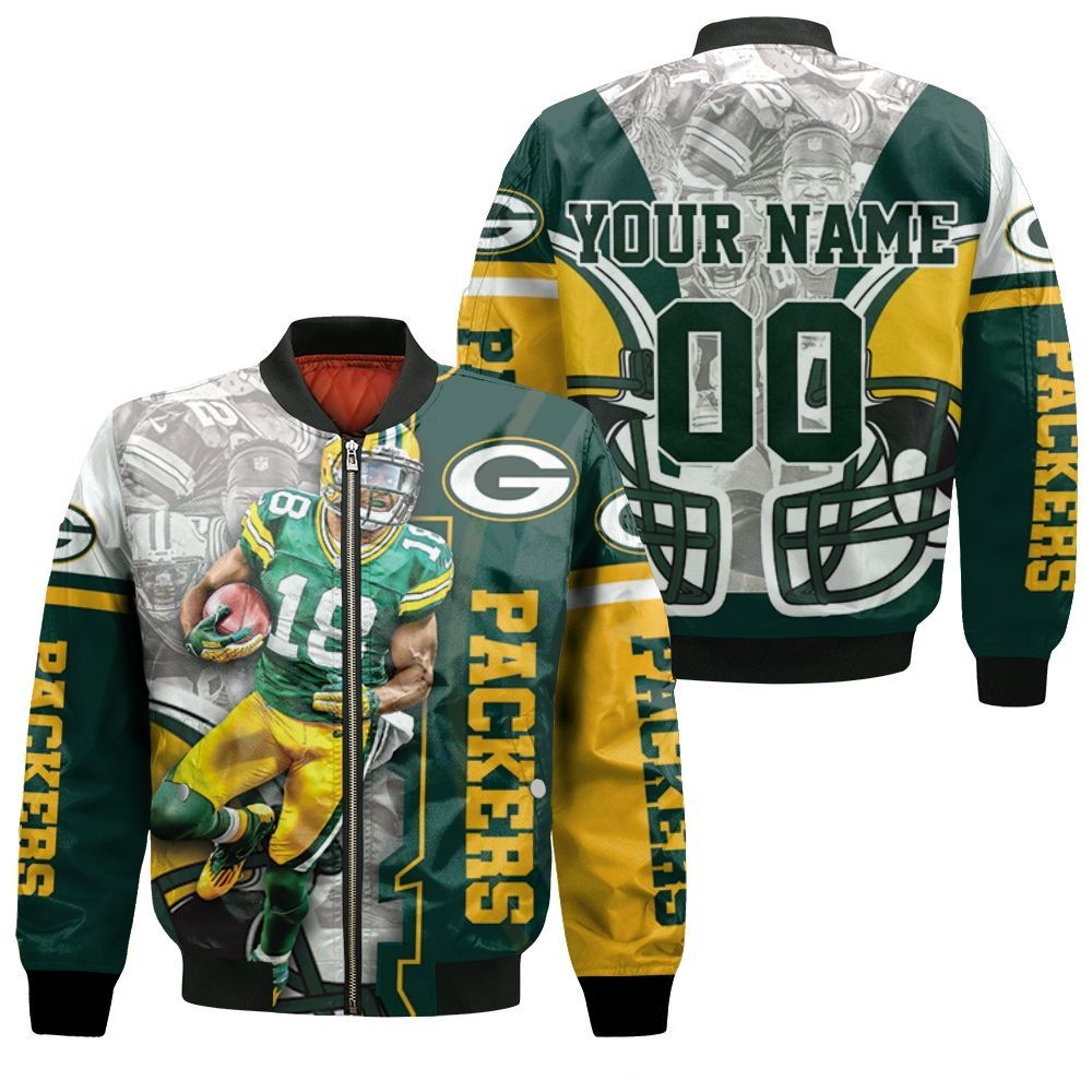 Randall Cobb 18 Green Bay Packers Thanks Nfc North Winner Bomber Jacket –  Teepital – Everyday New Aesthetic Designs