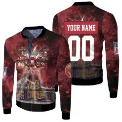 San Francisco 49ers City Night Light Galaxy Signed 3d Personalized 1 Fleece Bomber Jacket