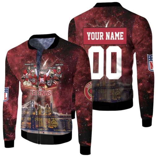 San Francisco 49ers City Night Light Galaxy Signed 3d Personalized Fleece Bomber Jacket