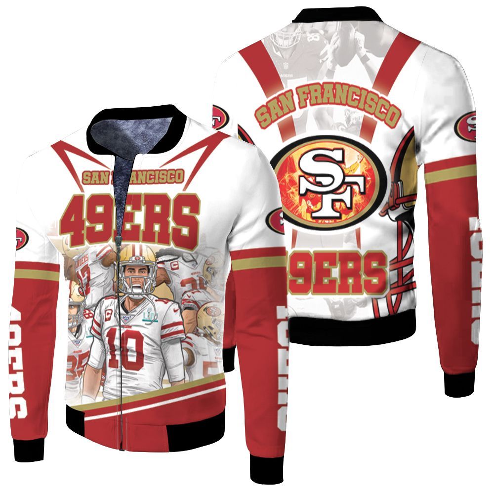 San Francisco 49ers Nfc West Division 2021 Super Bowl Fleece Bomber Jacket