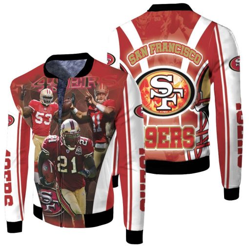 San Francisco 49ers Nfc West Division 2021 Super Bowl For Fans Fleece Bomber Jacket