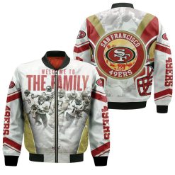 San Francisco 49ers Welcome To The Family Nfc West Division Super Bowl 2021 Bomber Jacket