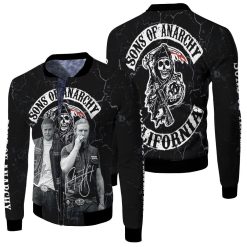 Son Of Anarchy Casts Signatures For Fans 3d Jersey Fleece Bomber Jacket