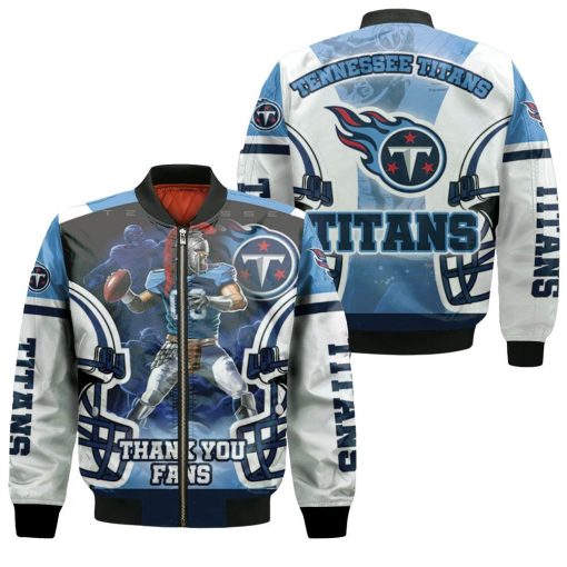 Stephen Gostkowski #03 Tennessee Titans 2021 Super Bowl Afc South Division Bomber Jacket