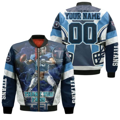 Stephen Gostkowski 03 Tennessee Titans 2021 Super Bowl Afc South Division Champions Thanks You Fans Personalized Bomber Jacket