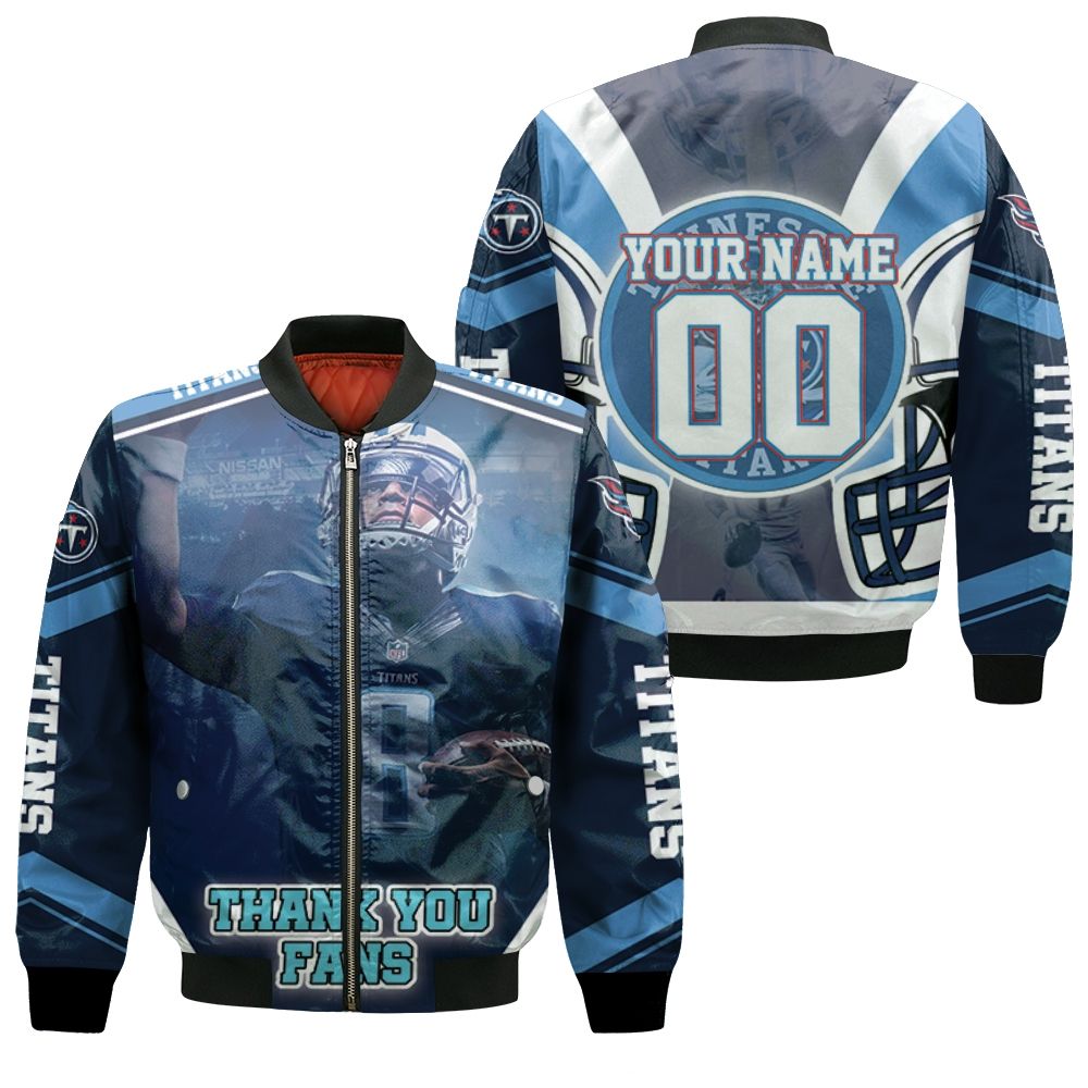 Stevie Mcnair 9 Tennessee Titans Afc South Champions Super Bowl 2021 Personalized Bomber Jacket