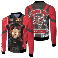 Tampa Bay Buccaneers Fire Skull Raised The Red Nfc South Division Champions Super Bowl 2021 Fleece Bomber Jacket