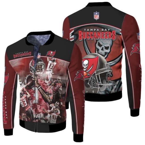Tampa Bay Buccaneers Flag Nfc South Division Champions Super Bowl 2021 Fleece Bomber Jacket