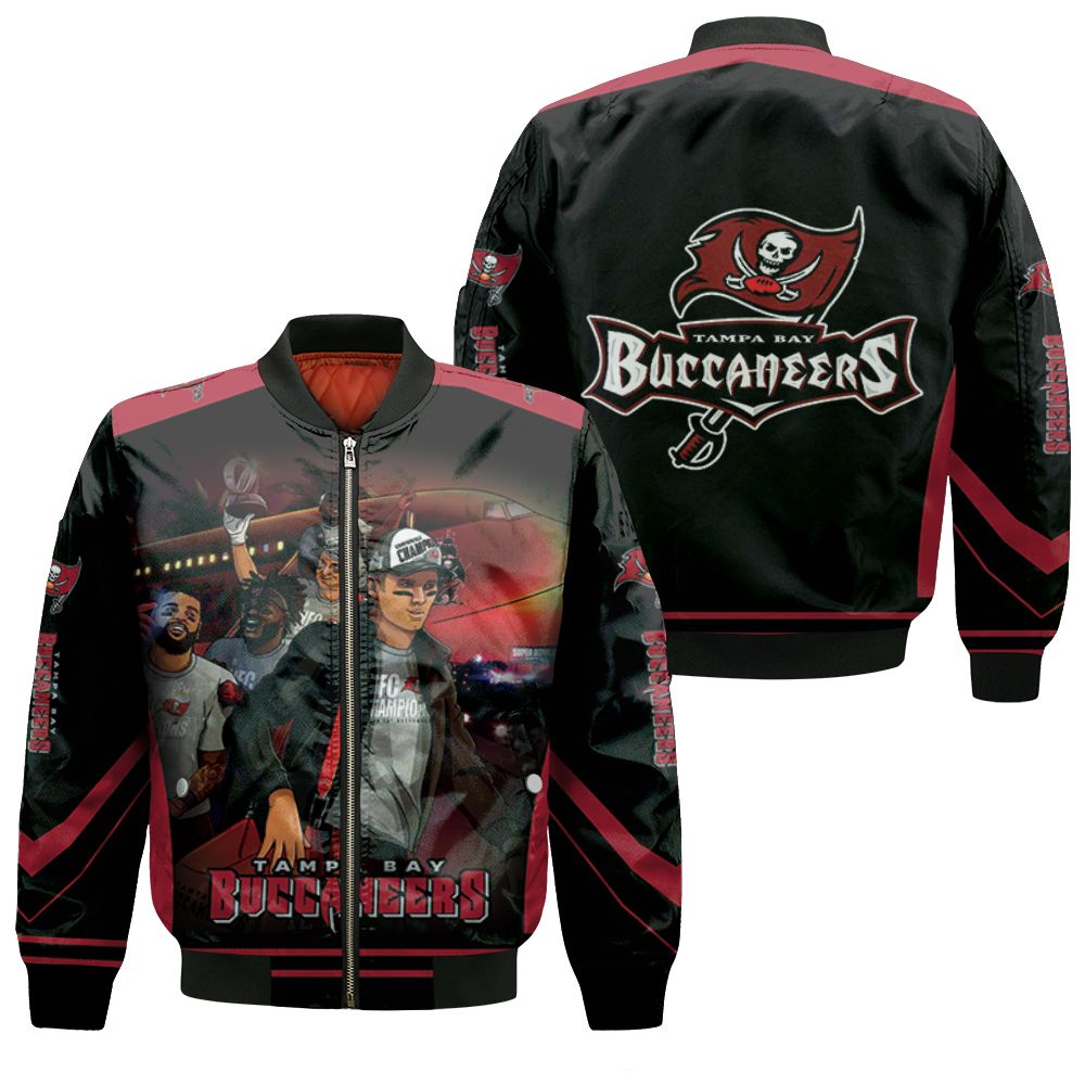 Tampa Bay Buccaneers Funny Cartoon Animation For Fan 3d Printed Bomber Jacket