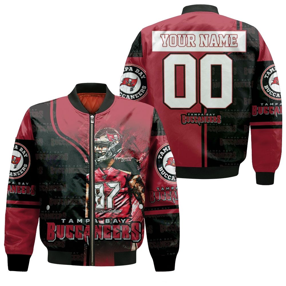 Tampa Bay Buccaneers Gronkowski Legend 87 3d Printed Personalized Bomber Jacket