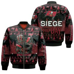 Tampa Bay Buccaneers Siege The Day Christmas Pattern For Fan 3d Printed Bomber Jacket