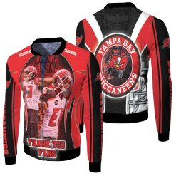 Tampa Bay Buccaneers Super Bowl Champions Mike Evans Thank You Fan Fleece Bomber Jacket