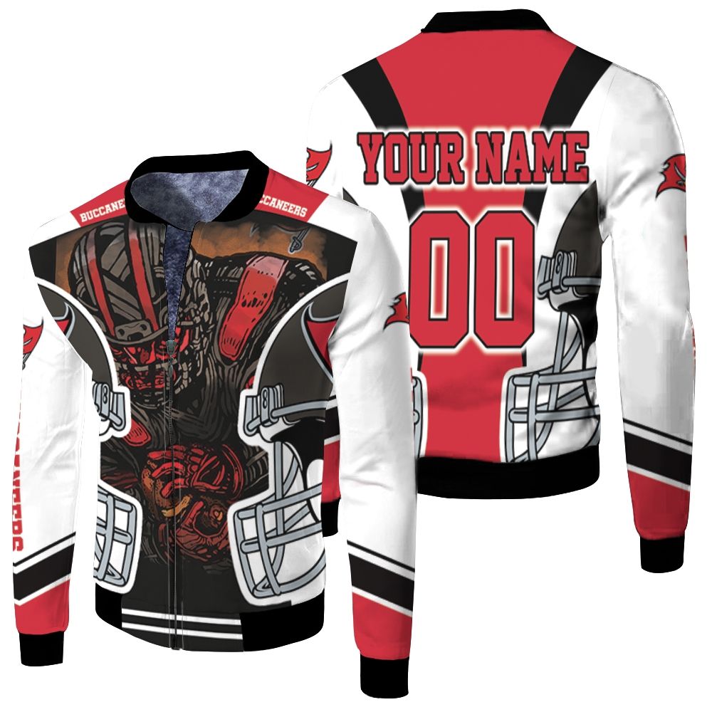 Tampa Bay Buccaneers Zombie 2021 Nfl Champions Personalized Fleece Bomber Jacket