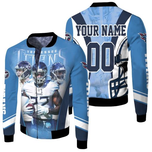 Team Tennessee Titans Afc South Champions Super Bowl 2021 Personalized Fleece Bomber Jacket