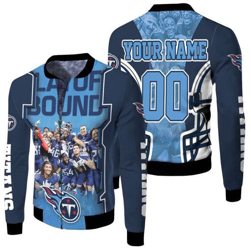 Tennessee Titans Afc South Champions Super Bowl 2021 Playoff Round Personalized Fleece Bomber Jacket