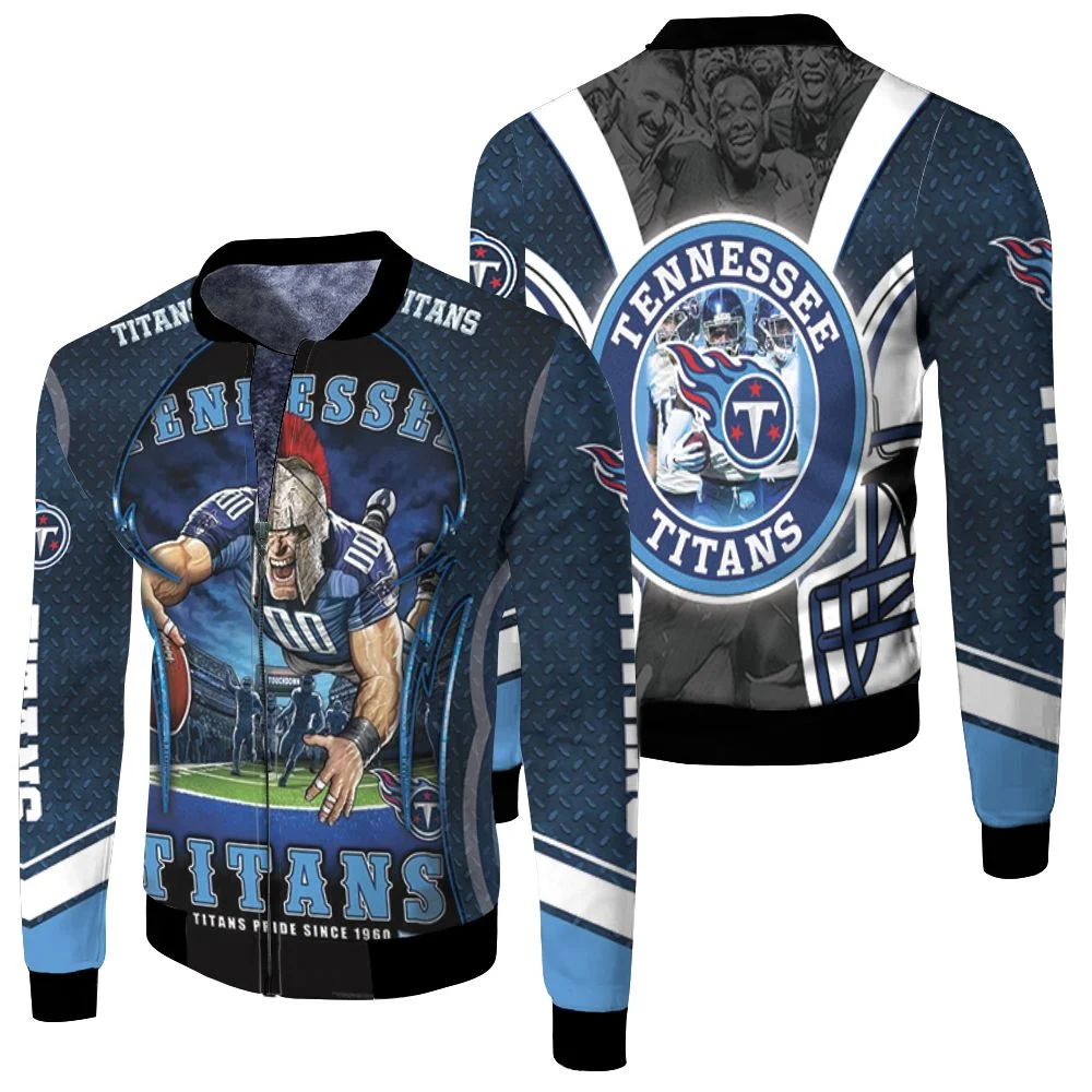 Tennessee Titans Pride Since 1960 Afc South Division Champions Super Bowl 2021 Fleece Bomber Jacket