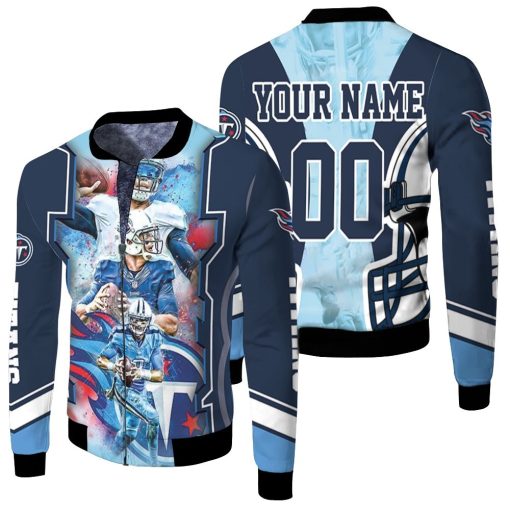 Tennessee Titans Super Bowl 2021 Afc South Champions Personalized Fleece Bomber Jacket