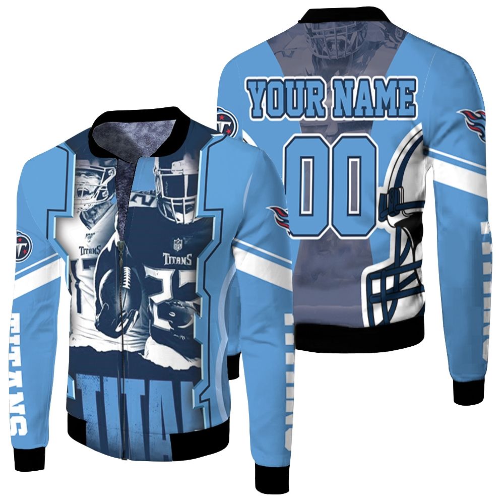 Tennessee Titans Super Bowl 2021 Afc South Champions Super Bowl 2021 Personalized Fleece Bomber Jacket