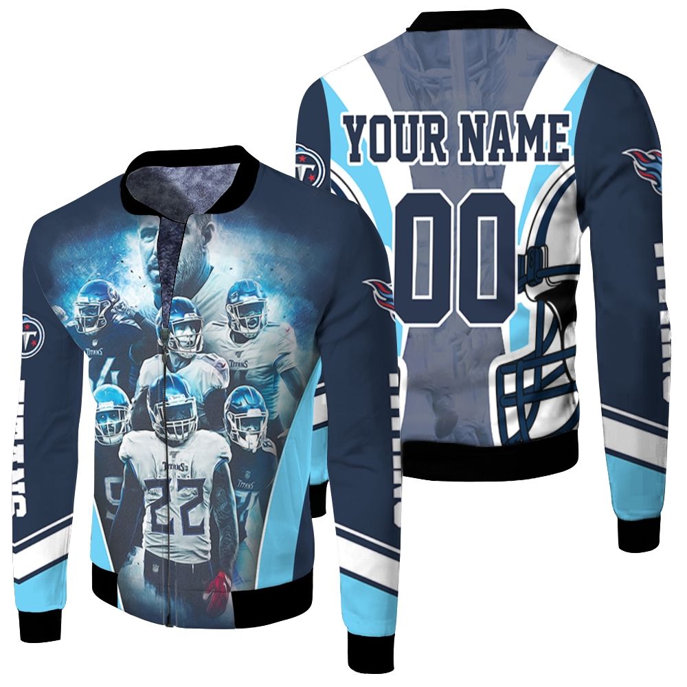 Tennessee Titans Team Afc South Champions Super Bowl 2021 Personalized Fleece Bomber Jacket