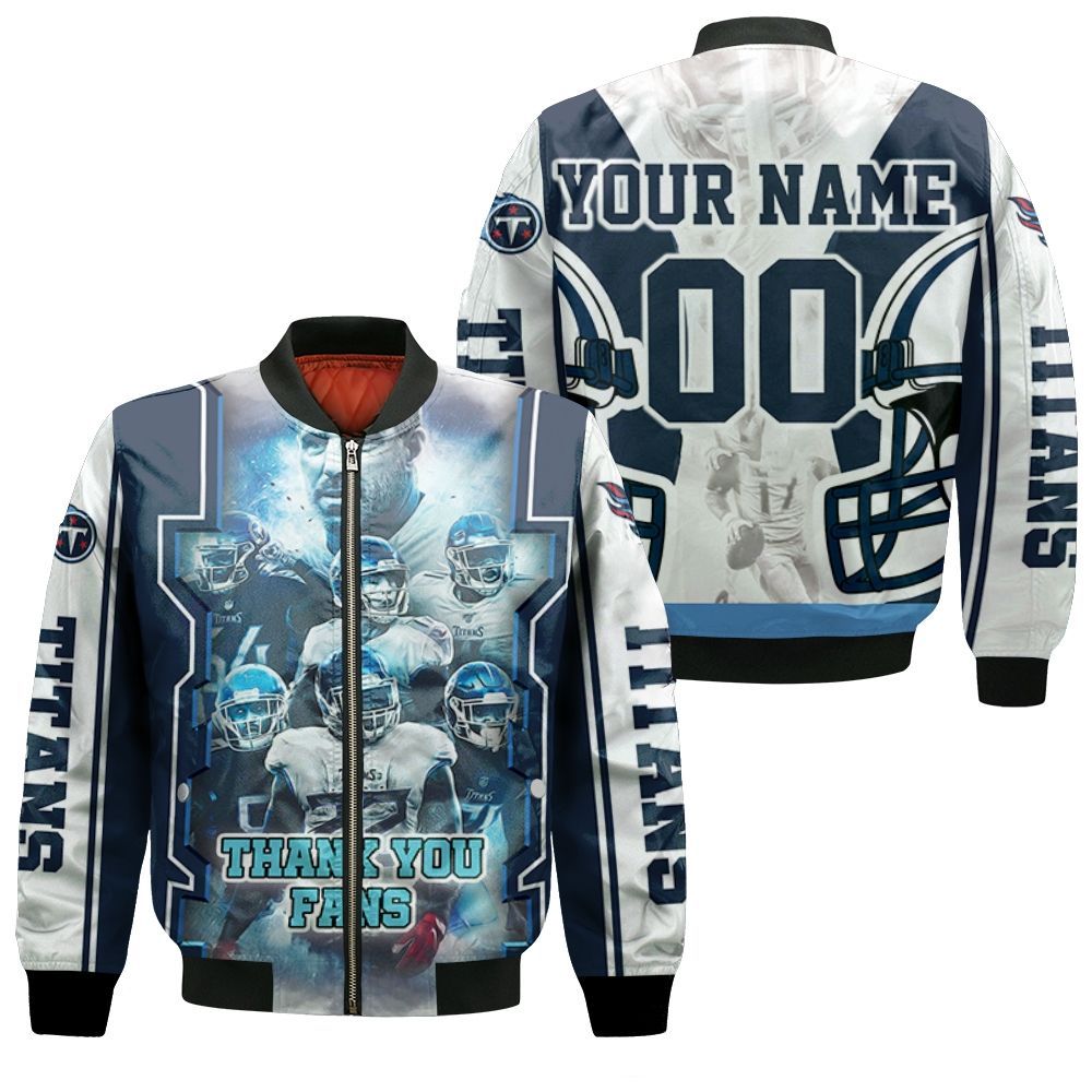 Tennessee Titans Thank You Fans Super Bowl 2021 Afc South Division Personalized Bomber Jacket